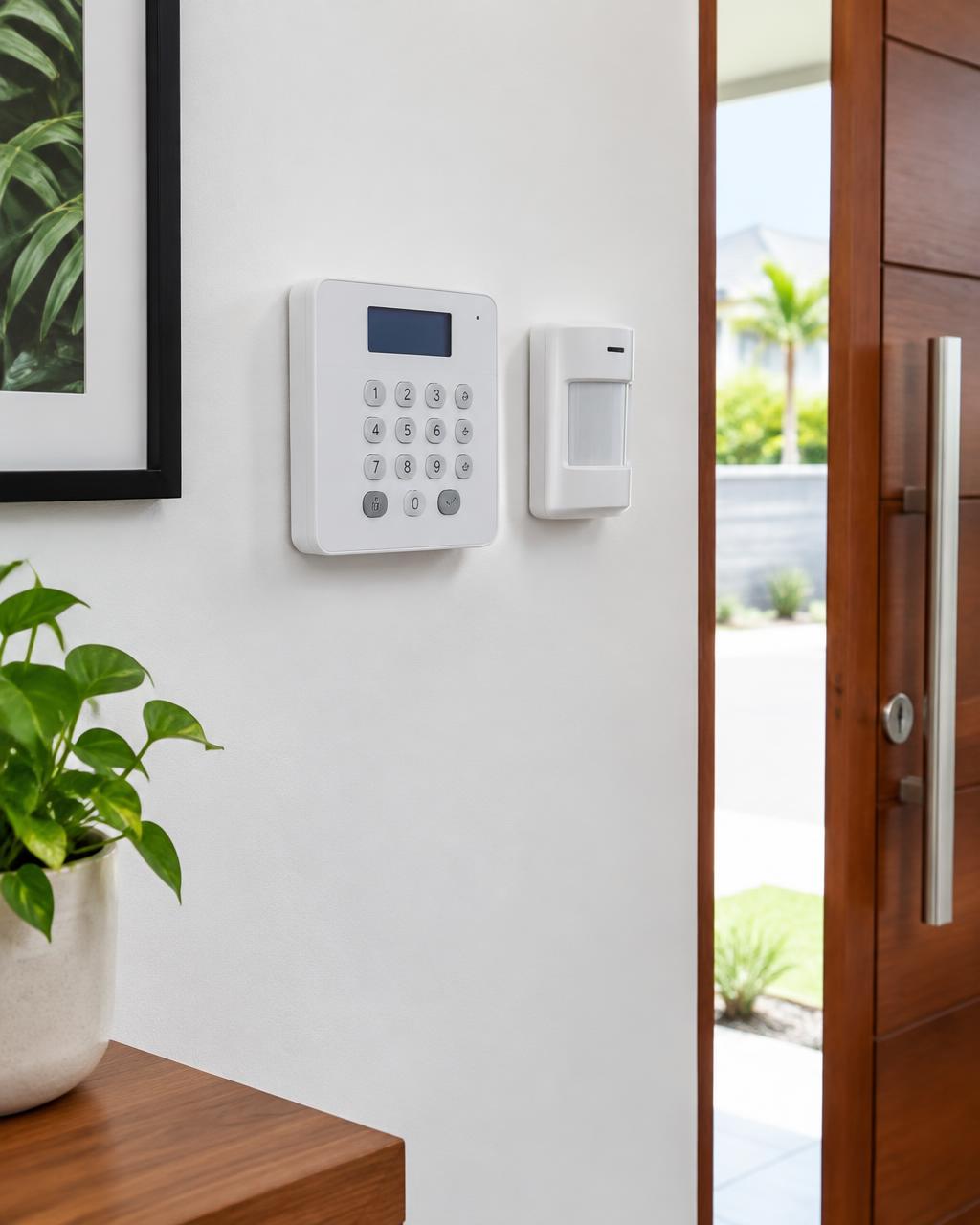 Imagem ilustrativa de sistema de alarme residencial